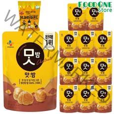 [푸드원스토어] 맛밤 80g x 12개 + 머거본 아몬드 1개, 1세트