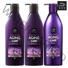 미쟝센 에이징케어 샴푸 680ML x 2+린스, 1세트