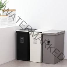 다목적 분리수거함, 베이직팝업 45L, 그레이