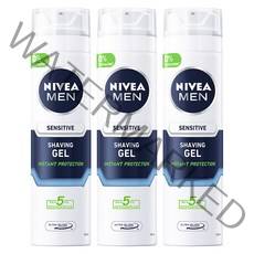 니베아 맨 센서티브 쉐이빙 젤, 200ml, 3개