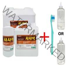 사사삭 타일 줄눈 욕실 석제세정제 백시멘트제거제, 뚜껑 A타입 + 칫솔 1개, 1L x 1개