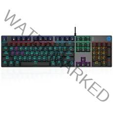 HP 게이밍 기계식 유선 키보드, GK400F(갈축), 혼합색상