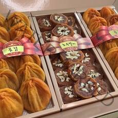 [영동곶감+호두말이+곶감] 혼합선물세트+황금비단보자기, 영동곶감 혼합선물세트(곶감+호두말이+곶감)