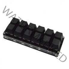 매크로 키보드 기계식 Numpad 12 키 Hotswap Rgb 지원 스위치 게임용 표준 기능 C V6c1, 협력사, 블랙