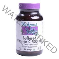 블루보넷 버퍼드 비타민 C-500mg 글루텐 프리 브이캡, 90개입, 1개