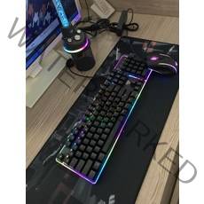 블랙 스플래시 잉크 게임 마우스 유선, 공식표준, 블랙스플래시잉크키보드+마우스+매트