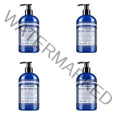 DrBronners 닥터브로너스 페퍼민트 펌프 Organic Sugar Soap 355mL 4개
