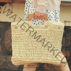 여름 니트 캔버스 라탄 나일론 Straw bag rattan woven round 어깨