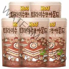 HBAF 티라미수맛아몬드 120g, 120g 5개
