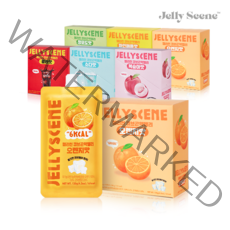 [젤리씬] 큐브 곤약 젤리 120g x 10팩 1박스, 복숭아맛