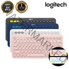 로지텍코리아 정품 로지텍 K380 블루투스 키보드 (전용 키스킨 랜덤색상 증정), 블루