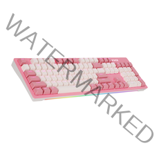 앱코 RGB BAR 축교환 기계식 키보드 투톤 적축, 핑크, AN02, 일반형