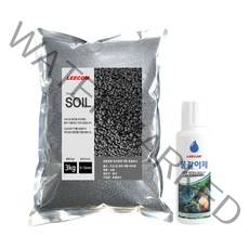 리컴 관상어 소일 3kg + 물갈이제 120ml, 1세트