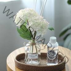 벚꽃수국 플라워 디퓨저 병 + 용액 100ml + 화이트수국 + 스틱 4p + 선물박스 세트, 9. 화이트도손