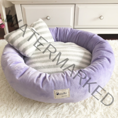 크림펫 반려동물 극세사 마약 방석, 라벤더