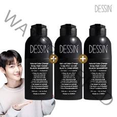 DESSIN 데생 염색샴푸, 300ml(3개)