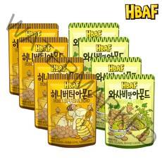 [본사직영] 바프 40g아몬드 8봉세트(허니버터 4봉+와사비맛 4봉), 단품
