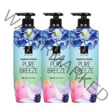 엘라스틴 퍼퓸 퓨어브리즈 샴푸, 600ml, 3개