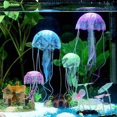 인조 해파리 장식 어항 꾸미기 수족관 구피 키우기 하프문 부상수초 관상용 스네일 인디언복어