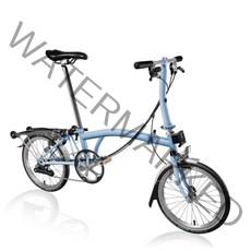 22년 Brompton C-Line Explore Low 클라우드블루 랙포함