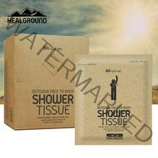 STH 힐그라운드 아웃도어 빅 샤워티슈 데오드란트 일회용 바디티슈, 1팩