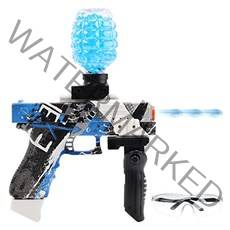 eaglestone 수탄 권총 전동 장난감 총 연속 발사 워터 볼 겔 볼 30000 개 보호 고글 포함 전동 젤 볼 총 20m 발사 거리 접는 그립 물 전기 건 사격 팀 게임 소년