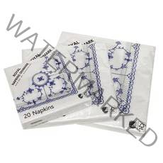 로얄 블루플로티드 장식냅킨 커피 20p + 런치 20p + 디너 20p, 화이트 + 블루, 1세트