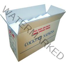 [스마일제지] 칵테일냅킨 무지 [상호인쇄제작전문] (White Brown) / 2500매, 화이트