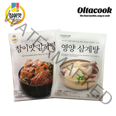 참이맛 감자탕 800g 1팩+영양 삼계탕 1kg 1팩, 단품