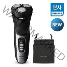 PHILIPS 필립스 전기면도기 3000 시리즈 S3231/52 샤이니 블랙, 없음
