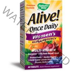 네이쳐스웨이 얼라이브! 원스 데일리 우먼 울트라 포텐시 멀티-비타민 타블렛, 60개입, 1개