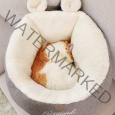 딩동펫 반려동물 포근 허그 수면쿠션, 그레이