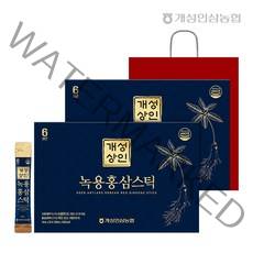 [개성상인] 녹용홍삼스틱 10ml 30포 x 2박스 /총 60포+쇼핑백, 300ml, 2세트