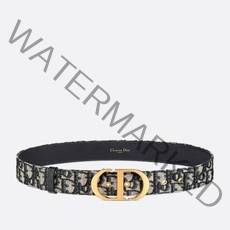 디올 30 몽테인 벨트 블루 오블리크 B0077UTZQ_M928