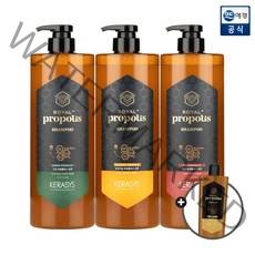 [애경] 케라시스 로얄 프로폴리스 샴푸/트리트먼트 1L+로얄 샴푸 180ml, 로얄 그린 샴푸 1L