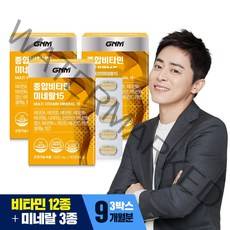 GNM자연의품격 멀티 종합비타민 미네랄 15종, 90정, 3개