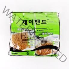제이밴드 1000 고무밴드 70 x 1.3 mm, 노란색, 10개