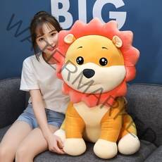 듬직하게 곁을 지켜주는 귀여운 아기사자 인형, 사자_70 CM