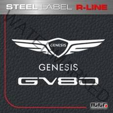 제네시스 GV80 R라인 스틸 주차번호판 MFSL133 2020 GV80 R-LINE LABEL, D19