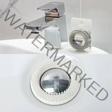 국산 스치기 스토퍼 세면대 머리카락 막힘 배수구 거름망, 화이트