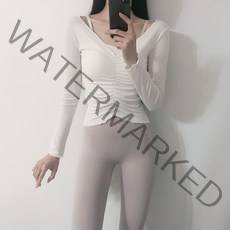 로라벨 여름 프릴 셔링 필라테스복 요가복 필라테스옷 필라테스커버업 필라테스상의 크롭 요가 운동복