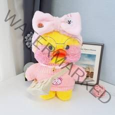 국내무배 당일배송 빵빵 오리인형 피큐어 큐티 옷 입히기 친구 생일 재미있는 귀여운 선물 30CM, 아빠사랑해