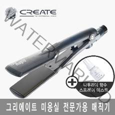 그리에이트 세라퀵 볼륨 매직기 41mm 일자형 미용실용 전문가용 이미용가전, 블랙, 41mm 라지형