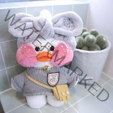 PKTOYS 소녀심 캐릭터 큐티잼 럭키백변빵빵덕오리 피규어 선물인형옷, 토끼, 30cm