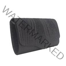 여성 유럽 ​​ 패션 대용량 플래시 소재 주름 드레이프 이브닝 클러치