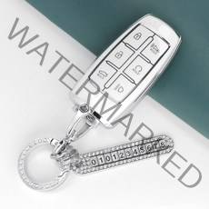 유투카 제네시스 G70 G80 G90 GV70 GV80 EQ900 자동차 TPU 키케이스 키홀더 키커버 키링 골드라인 실버라인 키용품 악세사리, TG-02, 실버_아이보리