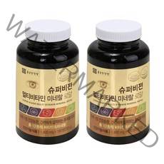 종근당건강 슈퍼비젼 멀티비타민 미네랄 로얄 영양제, 1400mg, 2병