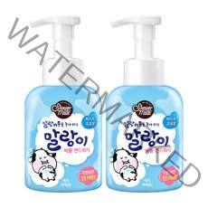 샤워메이트 말랑이 버블 핸드워시 화이트 우유향, 500ml, 2개