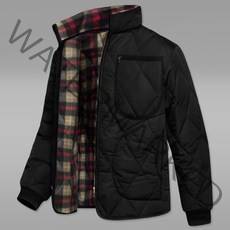 [당일출고] 빅사이즈 포켓 기모 깔깔이 패딩점퍼 (DA028)