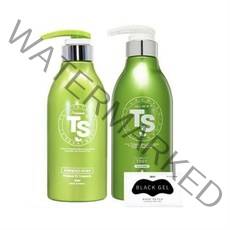 TS 프리미엄 트리트먼트 500ml + 올 뉴 플러스 샴푸 500g + 오즈 블랙겔 코팩 세트, 5세트